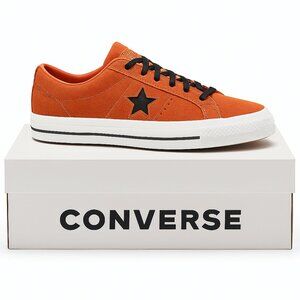 NEW! Size: 5 Big Kid/6.5 Women Converse One Star Pro Suede Low Red Terracotta